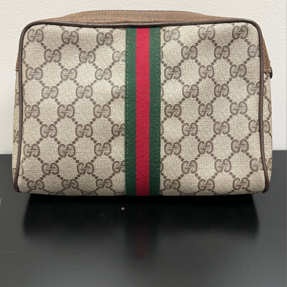 Gucci Sherry lined toiletry bag. - Picture 2 of 2